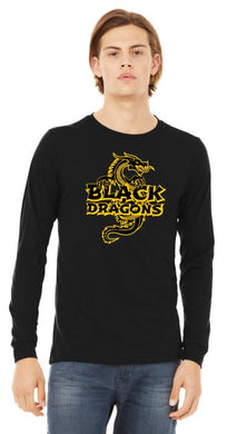 Black Dragons Bella Canvas - Ringspun Cotton Long Sleeve T-Shirt