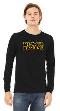 Black Dragons Words Bella Canvas - Ringspun Cotton Long Sleeve T-Shirt