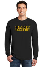 Black Dragons Words Gildan - Heavy Cotton™ Long Sleeve T-Shirt