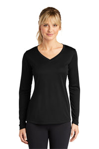 Midwest Xtreme Ladies Cooling Performance Long Sleeve V-Neck T-Shirt