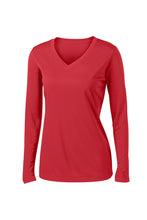 Midwest Xtreme Ladies Cooling Performance Long Sleeve V-Neck T-Shirt