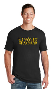 Black Dragons Words Design Gildan T-Shirt