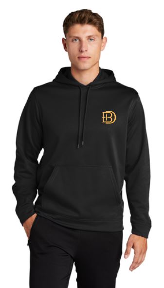 Black Dragons No Mercy Performance Wicking Fleece Hoodie