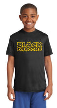 Black Dragons Words Design Youth Cooling Performance Crew