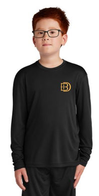 Black Dragons No Mercy Youth Cooling Performance Long Sleeve T-Shirt