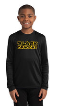 Black Dragons Words Youth Cooling Performance Long Sleeve T-Shirt