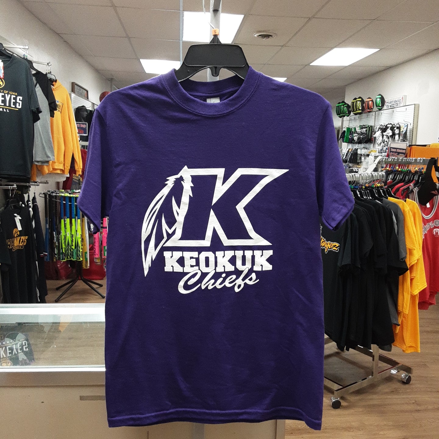 K w/ Feather Keokuk Chiefs Youth Shirt