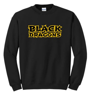 Black Dragons Words Design Gildan - Heavy Blend™ Crewneck Sweatshirt