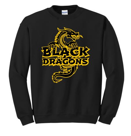 Black Dragons Gildan - Youth Heavy Blend Crewneck Sweatshirt