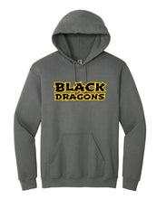 Black Dragons Words Design Performance Wicking Fleece Hoodie