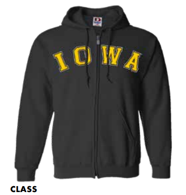 Iowa Hawkeyes Class Full Zip Hoodie