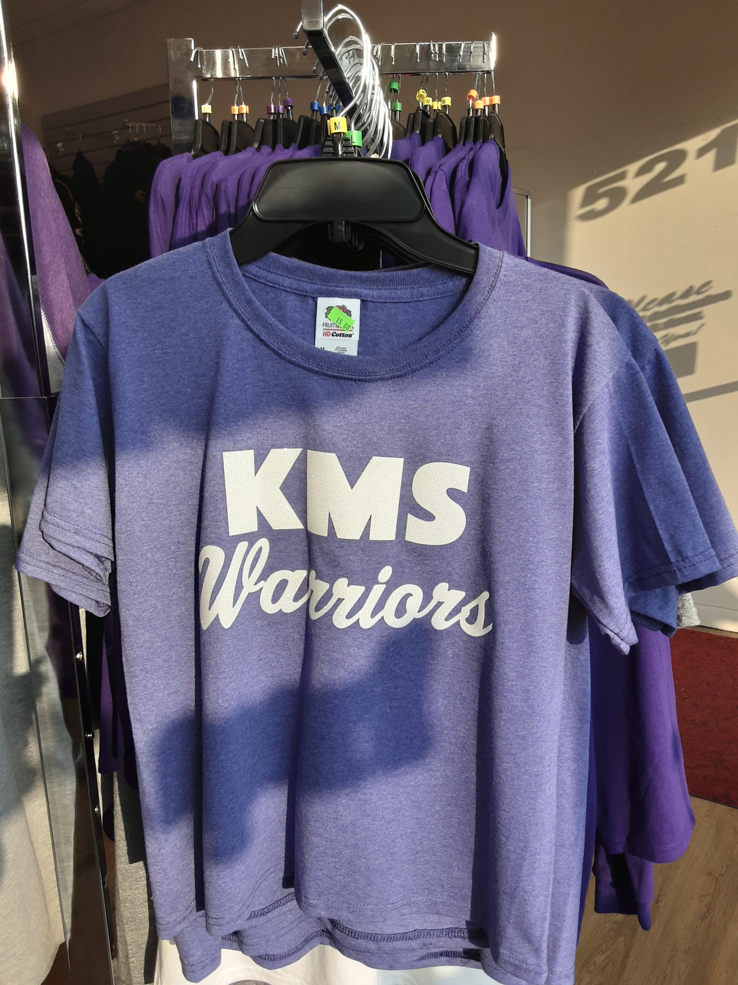 KMS Warriors Fruit of the Loom - HD Cotton Youth Short Sleeve T-Shirt