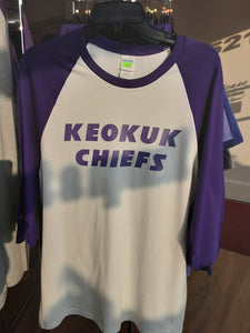 Keokuk Chiefs Raglan Three-Quarter Sleeve T-Shirt