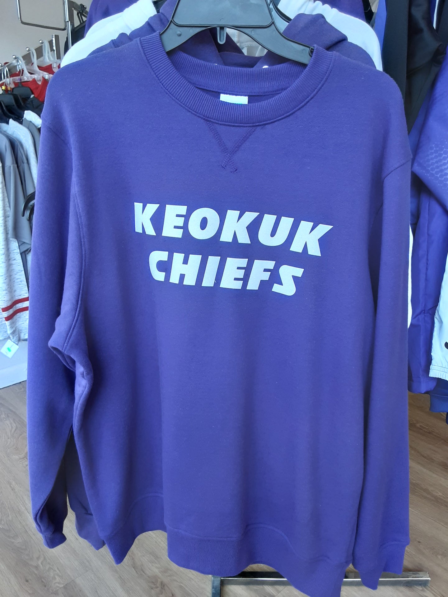 Keokuk Chiefs 60/40 Fleece Crewneck Sweatshirt