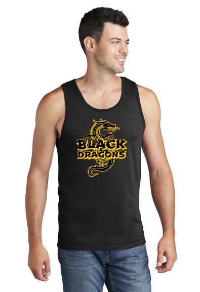 Black Dragons Mens Port & Company Core Cotton Tank Top