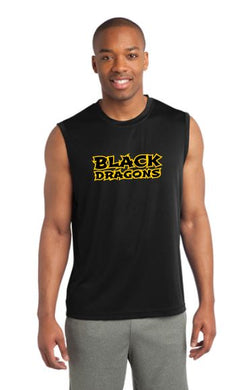 Black Dragons Words Mens Sport-Tek Sleeveless PosiCharge Competitor Tee
