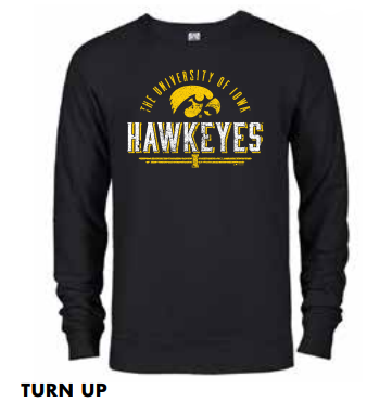 Iowa Hawkeyes CR Turn Up Long Sleeve