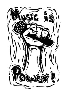 Music is Power Gildan - DryBlend® T-Shirt